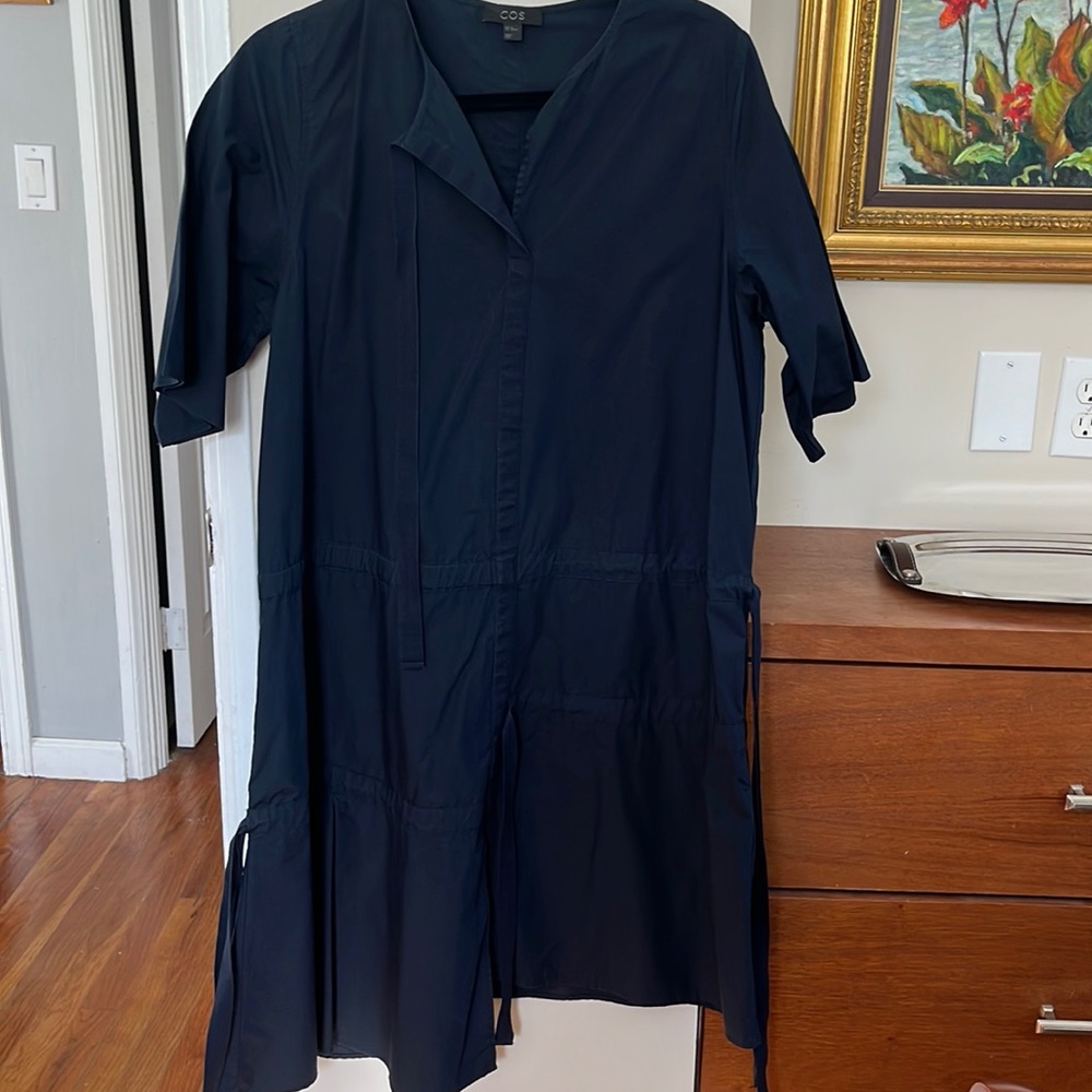 COS medium navy blue dress